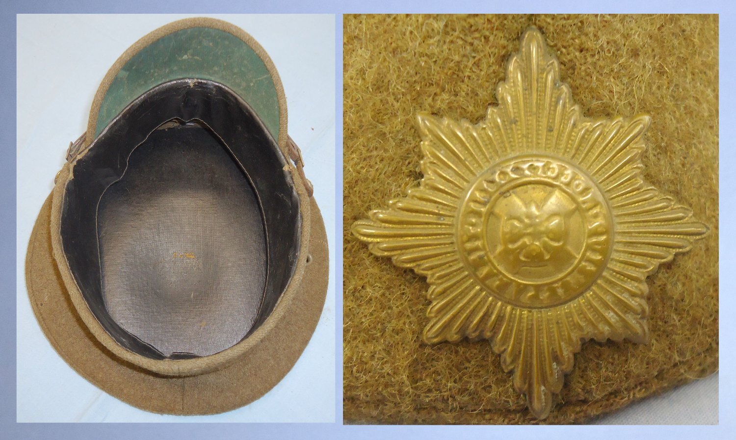  Excellent* Inter War/WWII Irish Guards Other Ranks Cap and Badge. 22553:14. Excellent* Inter War/WWII Irish Guards Other Ranks Cap and Badge. 22553:14.  Antique & Militaria