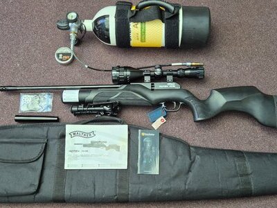 Walther Walther Rotex RM8 .177 Plus Filling Bottle, Scope, Bipod, Gun Bag, Full Kit like New! .177