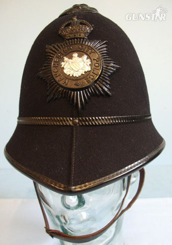 Manchester City Police Male Constable's/ Sergeant's 2 Panel Helmet With Night Pl Kings Crown Manchester City Police Male Constable's/ Sergeant's 2 Panel Helmet W Clothing in 