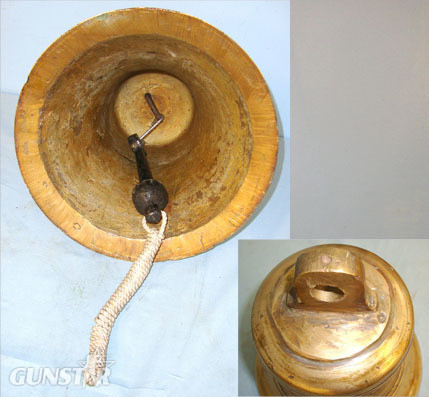  Halcyon Skies London Cargo Ship’s Brass Bell With Iron Striker. Halcyon Skies London Cargo Ship’s Brass Bell With Iron Striker. Other Accessory