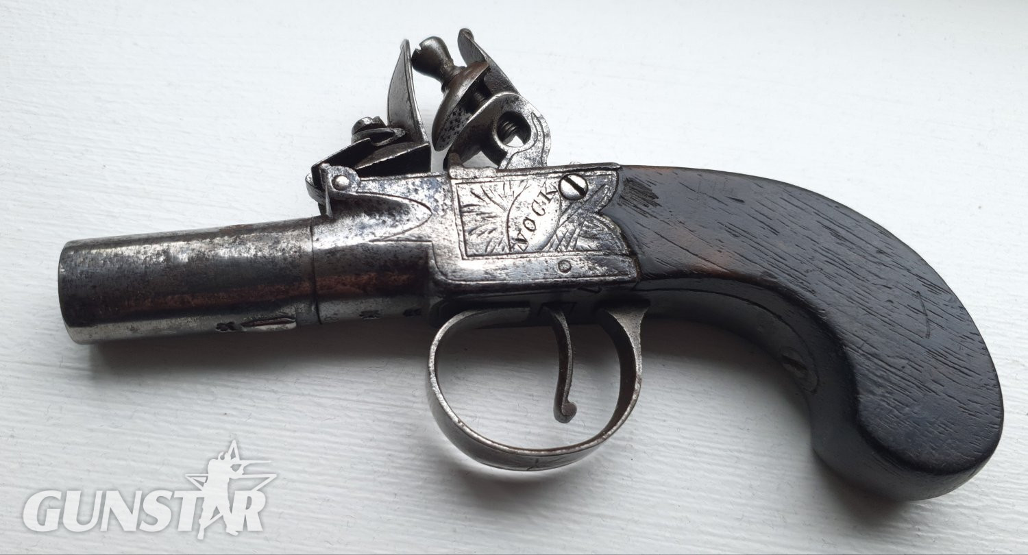 Henry Nock  Flintlock pocket pistol 50 Bore/gauge Single Shot in 