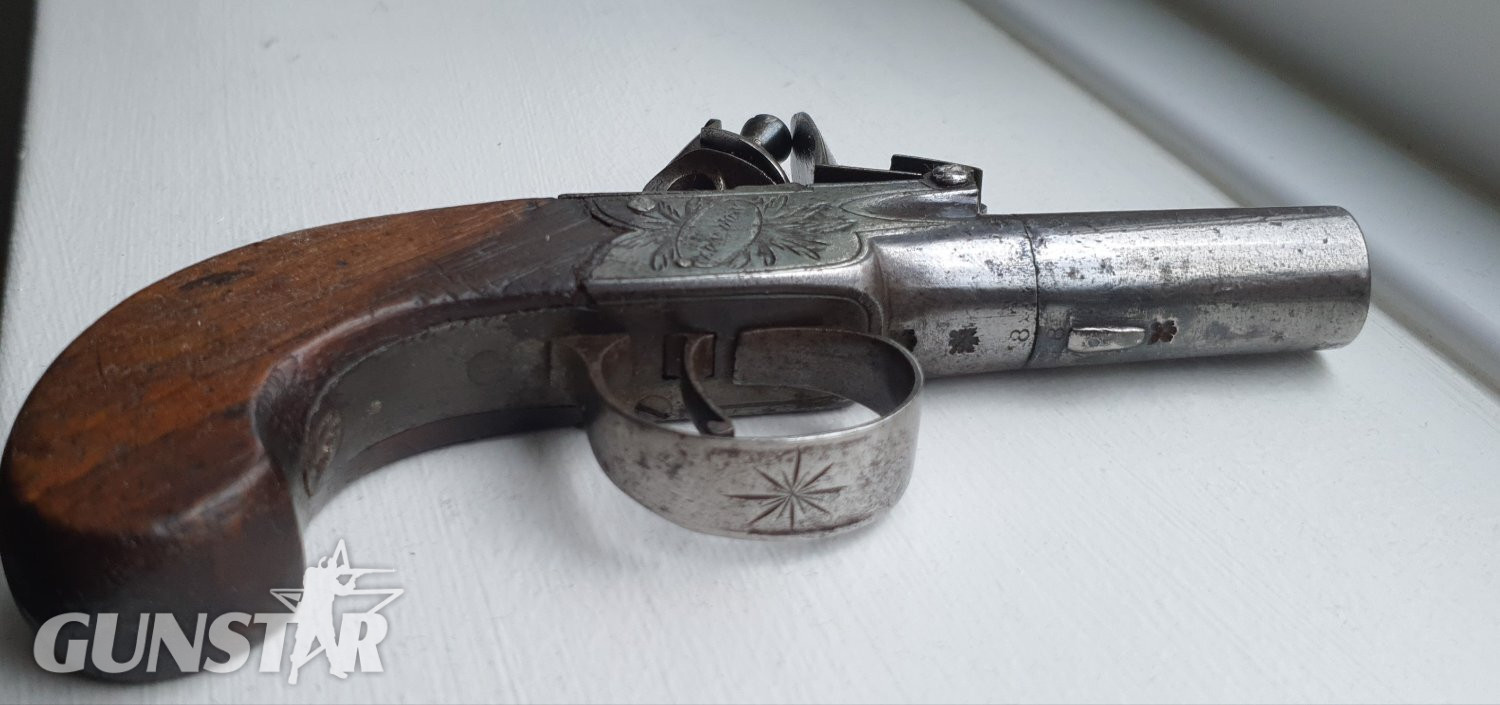 Henry Nock  Flintlock pocket pistol 50 Bore/gauge Single Shot - {CATEGORY} in 