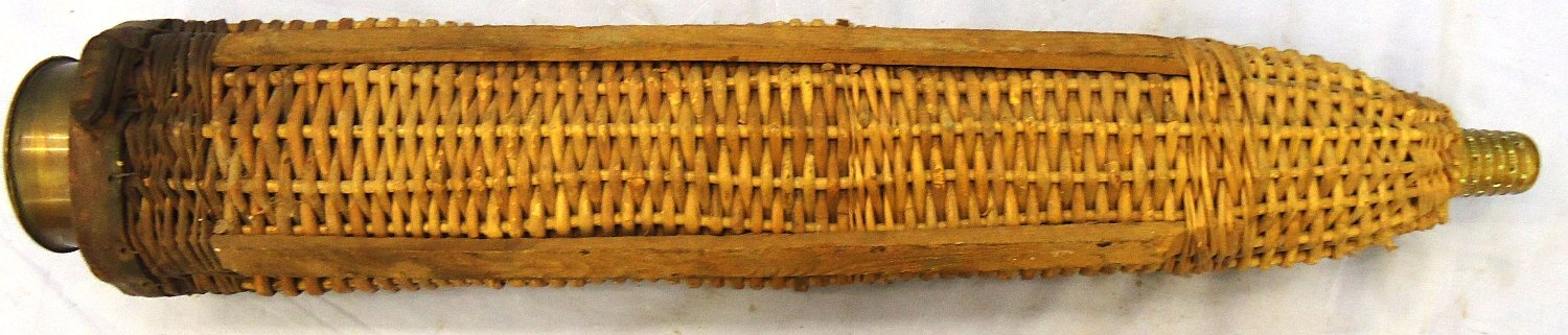 Original, WW1, French Artillery Wicker Ammunition Carrier for 75mm Field Gun Ammunition used by the French Army during WW1 to carry Ammunition to the Guns. O 2410 Original, WW1, French Artillery Wicker Ammunition Carrier for 75mm Field Gun Ammunition used by the French Army during WW1 to carry Ammunition to the Guns. O 2410 Various Other Ammunition - {CATEGORY} in 