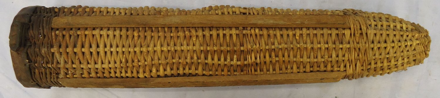 Original, WW1, French Artillery Wicker Ammunition Carrier for 75mm Field Gun Ammunition used by the French Army during WW1 to carry Ammunition to the Guns. O 2410 Original, WW1, French Artillery Wicker Ammunition Carrier for 75mm Field Gun Ammunition used by the French Army during WW1 to carry Ammunition to the Guns. O 2410 Various Other Ammunition - {CATEGORY}