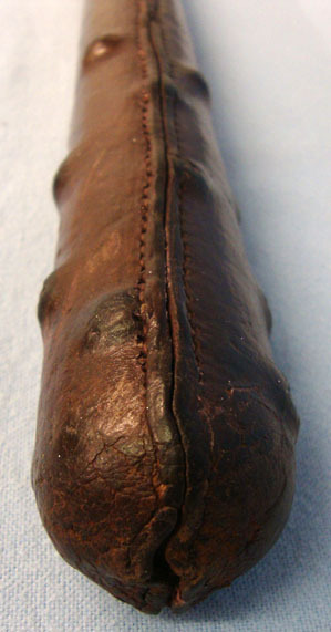  Early, Circa 20th Century Leather Covered Truncheon, over 'Hob Nails'. Early, Circa 20th Century Leather Covered Truncheon, over 'Hob Nails'. Other Accessory