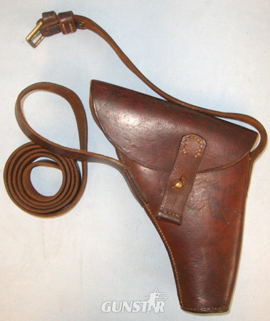 Webley & Scott Webley Trench/Flare Signal Pistol Holster With Cross Belt/ Shoulder Strap.  Care & Storage in 