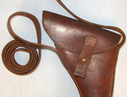 Webley & Scott Webley Trench/Flare Signal Pistol Holster With Cross Belt/ Shoulder Strap.  Care & Storage