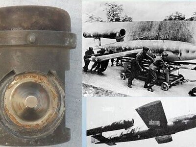 INERT DEACTIVATED, RARE, WW2, German V1 Flying Bomb No 80 Fuze And Transit Cap. - O 2205 INERT DEACTIVATED, RARE, WW2, German V1 Flying Bomb No 80 Fuze And Transit Cap. - O 2205  Other Ammunition