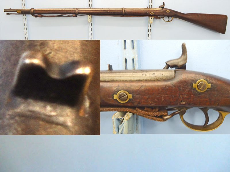 Tower Tower, 1857 Dated. Antique, Indian .577’’ Rifle Pattern 1853 Percussion Rifle Converted Post Mutiny to .65’’ Musket. Sn - 22879 Muzzleloader .65 Cal Muzzleloader Rifle