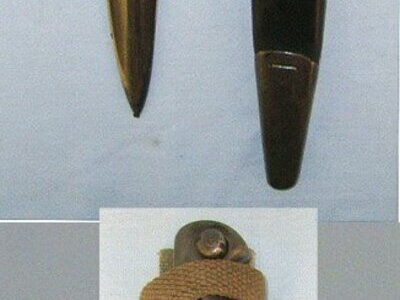 RARE MAKER**British WD 1904 Dated Mole 1903 Pattern Sword Bayonet & Scabbard With Webbing Frog. Sn 23241 Bayonet