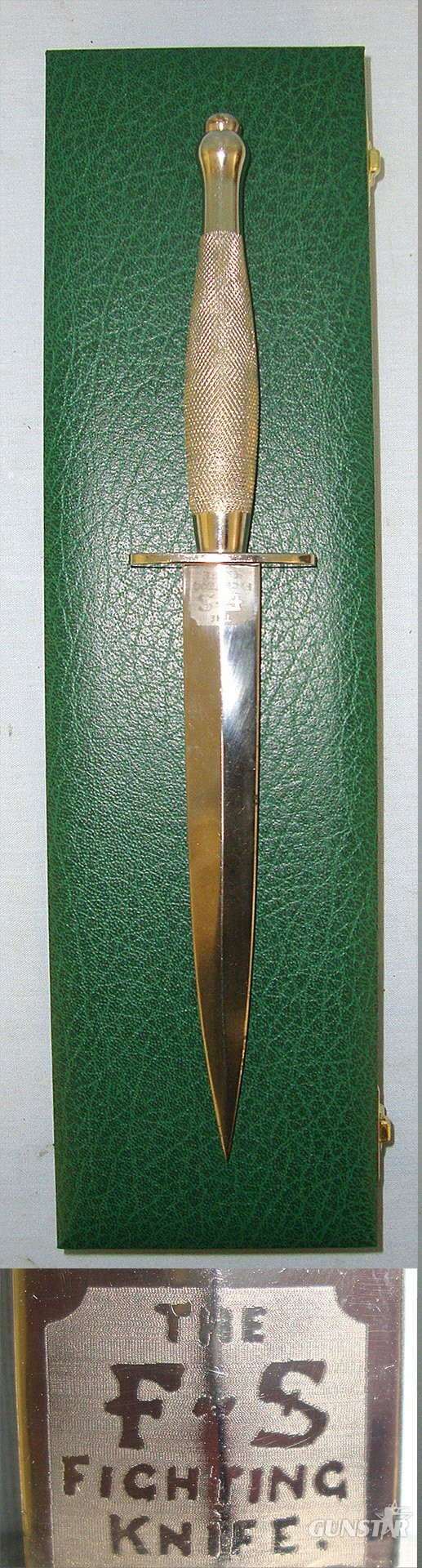 Cased Commemorative British WW2 Fairbairn Sykes 2nd Pattern FS Fighting Knife With ‘FS Fighting Knife’ Etched Blade. Sn 23285 Knive in 