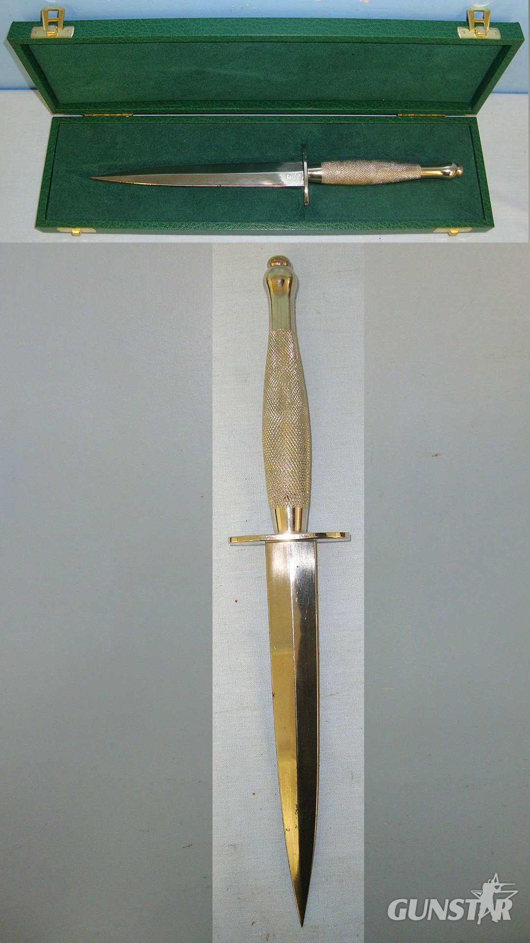  Cased Commemorative British WW2 Fairbairn Sykes 2nd Pattern FS Fighting Knife With ‘FS Fighting Knife’ Etched Blade. Sn 23285 Knive