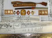 QUALITY HORIMONO CARVED ANTIQUE 1865 DATED BLADE**WW2 Smith Signed Tang ‘Zu Shu Nao Tsugu Saku’ Japanese Army Officer’s Type 98 Gunto Sword, Rank Tassel, Scabbard Bag / Cover & Expert Assessment Sn 23716 Sword