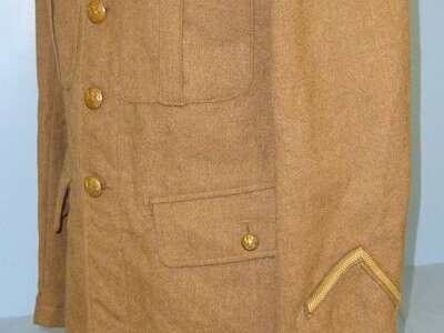 WW1 1916 & 1917 Dated British WD ‘Q.O.R.G Yeo’ (Queen\'s Own Royal Glasgow Yeomanry Regiment) 1915 Pattern Other Ranks Stand Collar Khaki Battledress Tunic By G Ltd To Trooper 2789 R. Carroll With Lanyard. Sn 22553:15  Clothing