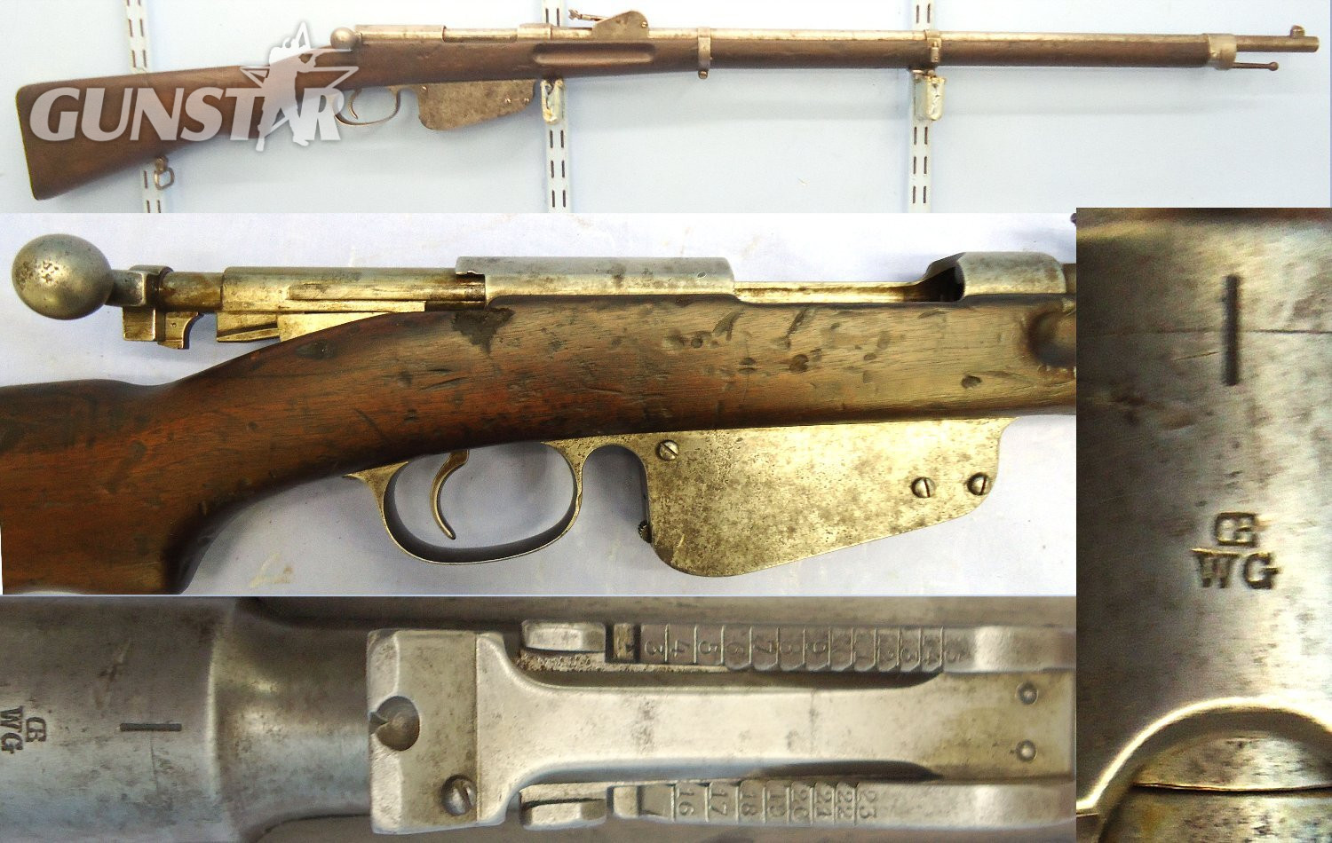 WW1 Era Austrian Steyr Mannlicher Model 1886 11x58mmR Obsolete Calibre Straight Pull Bolt Action Service Rifle. Sn - 23192 WW1 Era Austrian Steyr Mannlicher Model 1886 11x58mmR Obsolete Calibre Straight Pull Bolt Action Service Rifle. Sn - 23192 Bolt Action Obsolete Rifle in 