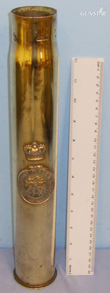 Trench Art * Boer ZARP  Badge on a 3-pounder Hotchkiss Shell. MISC 864. Trench Art * Boar Army Badge on a 3-pounder Hotchkiss Shell. MISC 864. Antique & Militaria in 