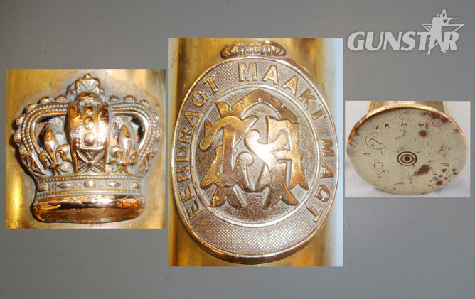 Trench Art * Boer ZARP  Badge on a 3-pounder Hotchkiss Shell. MISC 864. Trench Art * Boar Army Badge on a 3-pounder Hotchkiss Shell. MISC 864. Antique & Militaria