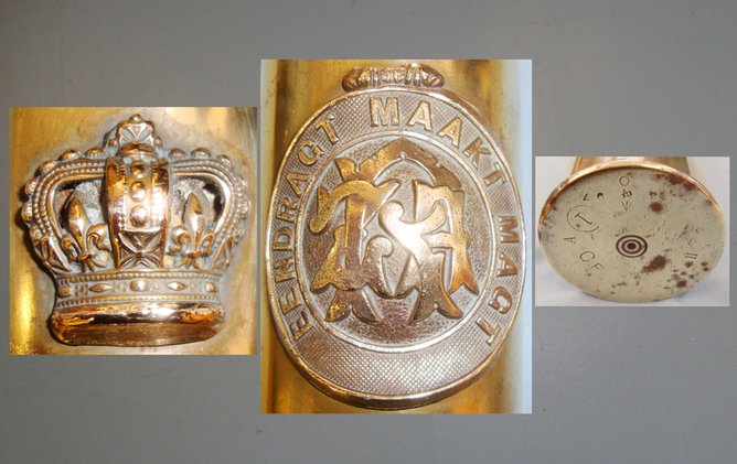 Trench Art * Boer ZARP  Badge on a 3-pounder Hotchkiss Shell. MISC 864. Trench Art * Boar Army Badge on a 3-pounder Hotchkiss Shell. MISC 864. Antique & Militaria