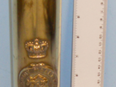 Trench Art * Boer ZARP  Badge on a 3-pounder Hotchkiss Shell. MISC 864. Trench Art * Boar Army Badge on a 3-pounder Hotchkiss Shell. MISC 864. Antique & Militaria