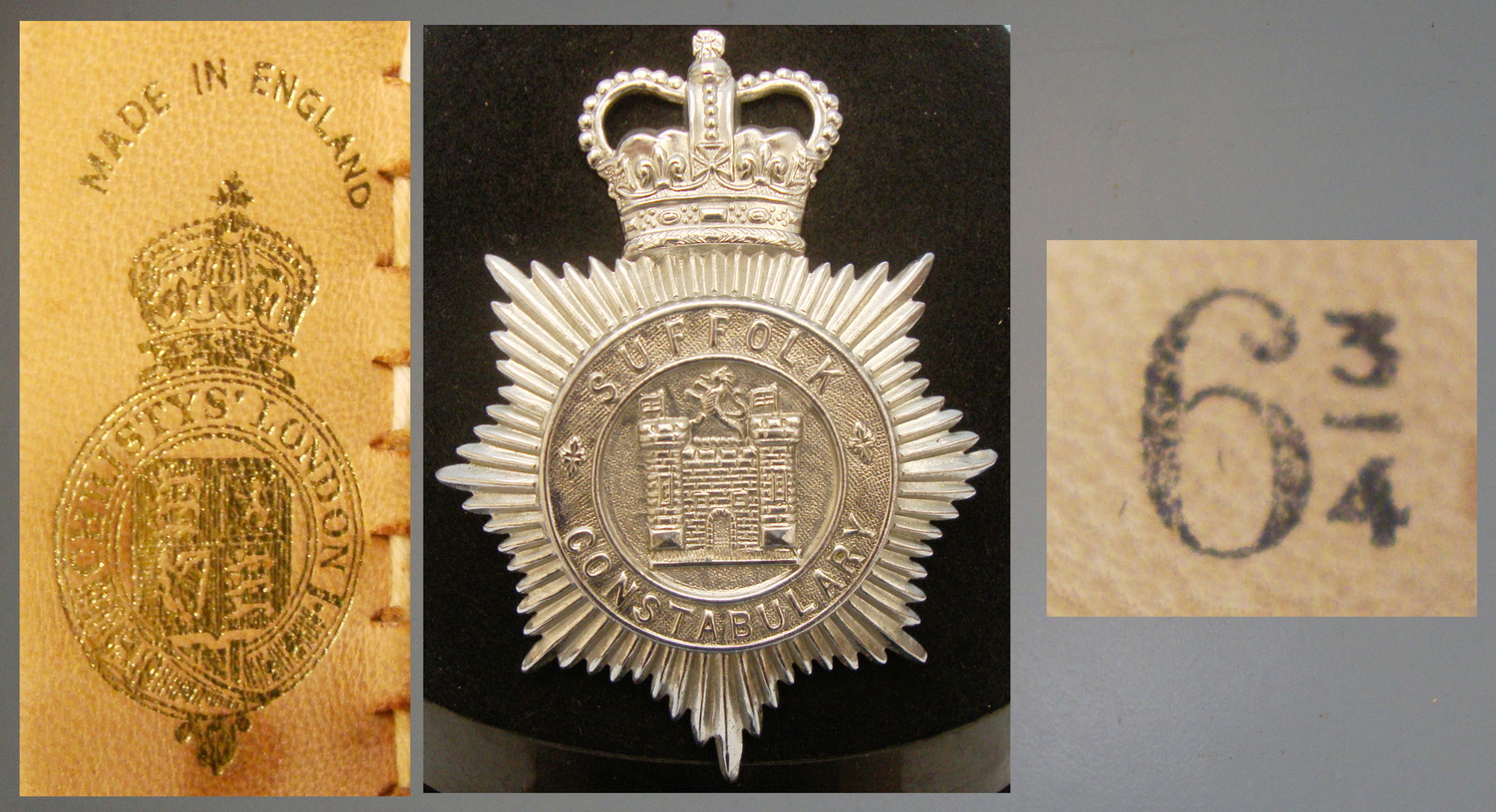  Mint* Police Males Suffolk Constabulary Helmet by Christy\\\'s London. POL 356. Mint* Police Males Suffolk Constabulary Helmet by Christy\\\'s London. POL 356. Other Accessory