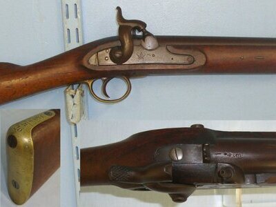Royal Small Arms Factory (Enfield) Regiment Marked ‘SSYC’ To The South Salopian Yeomanry Cavalry (Shropshire & Shrewsbury). Sn 22132  Muzzleloader .65 Cal Muzzleloader Rifle