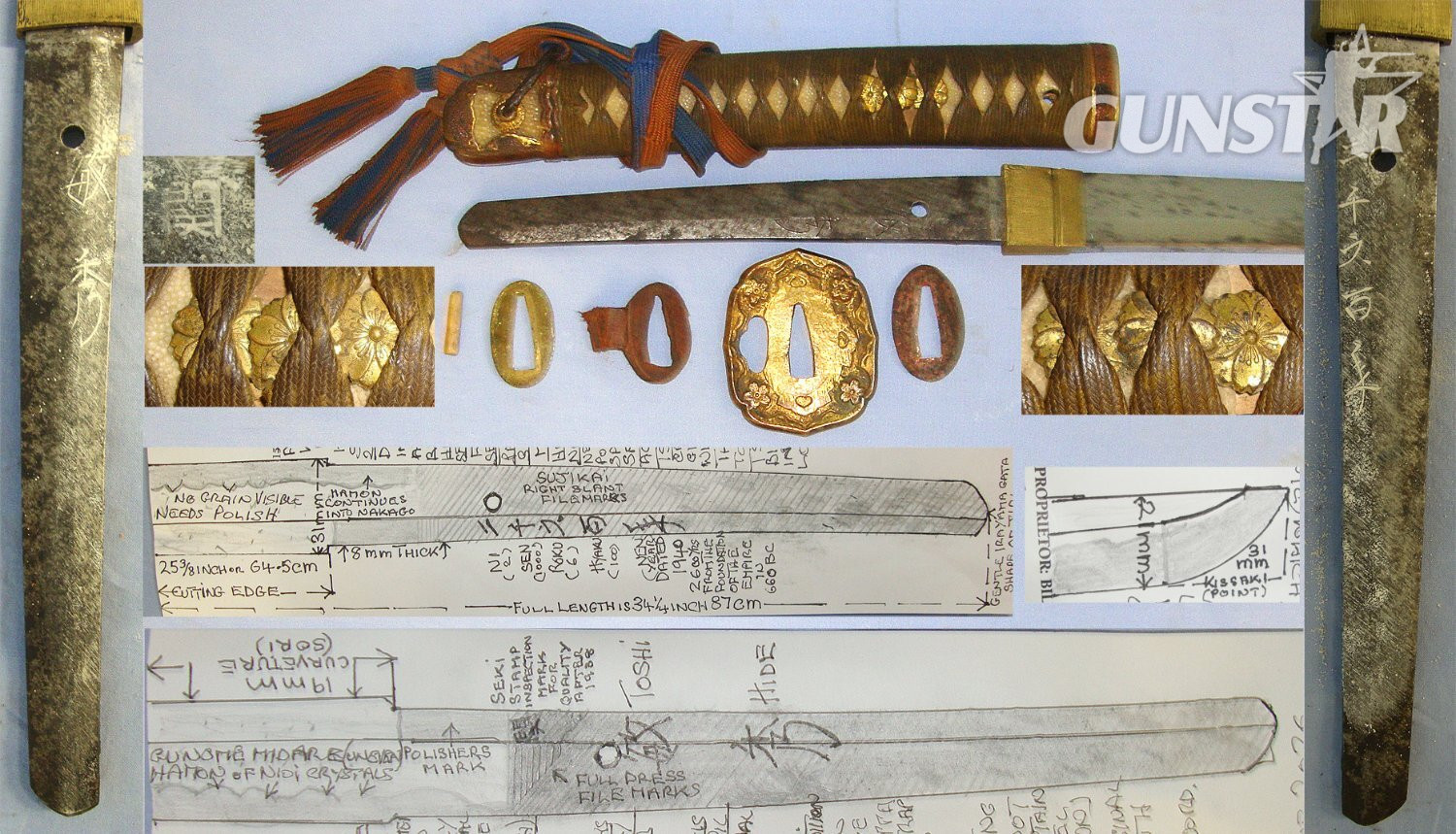 Early WW2 1940 Dated Japanese Officer's Type 98 Shin Gunto Seki Arsenal Katana Sword With Master Pupil Work Smith Signed Tang ‘TOSHI HIDE’ Officer’s Rank Tassel Cord, Scabbard With Leather Field Service Cover & Expert Assessment. Sn 23486 Sword