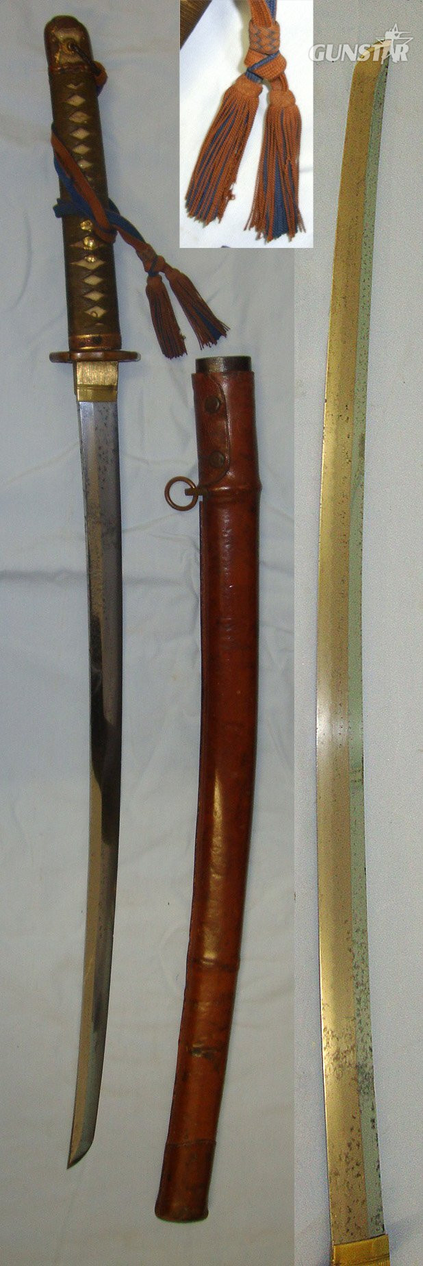  Early WW2 1940 Dated Japanese Officer's Type 98 Shin Gunto Seki Arsenal Katana Sword With Master Pupil Work Smith Signed Tang ‘TOSHI HIDE’ Officer’s Rank Tassel Cord, Scabbard With Leather Field Service Cover & Expert Assessment. Sn 23486 Sword