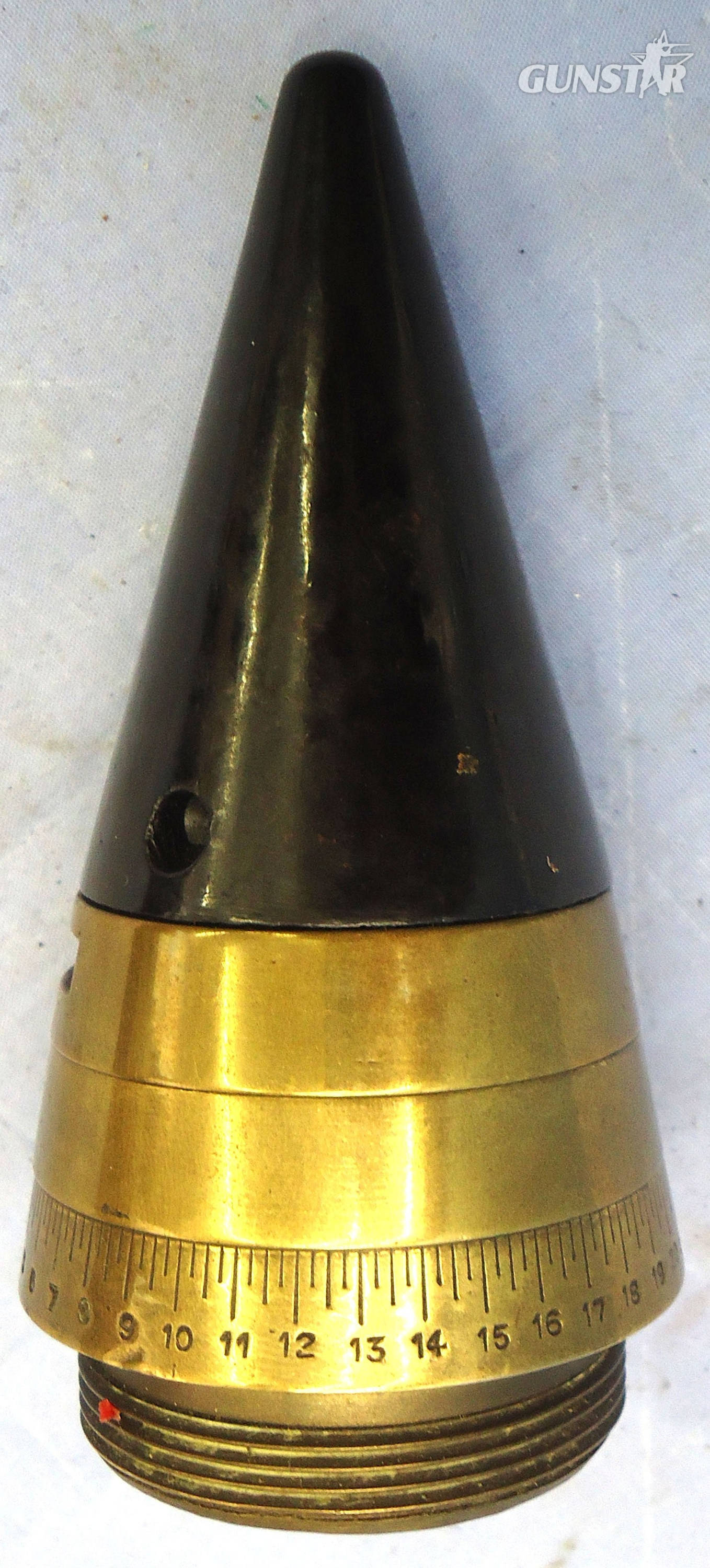  INERT DEACTIVATED. **MINT** British, WW2, Strippable, No 199 Mk IV Time Fuze for the British 3.7 Inch Anti-aircraft Gun. O 2411 INERT DEACTIVATED. **MINT** British, WW2, Strippable, No 199 Mk IV Time Fuze for the British 3.7 Inch Anti-aircraft Gun. O 2411 Various Other Ammunition
