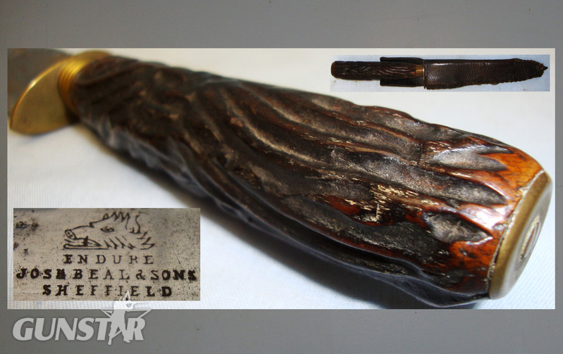 Victorian Bowie Knife by ‘Beal & Sons’ Sheffield. ED 2615. Hunting Knive