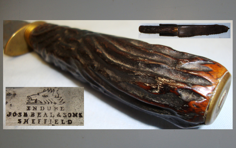 Victorian Bowie Knife by ‘Beal & Sons’ Sheffield. ED 2615. Hunting Knive
