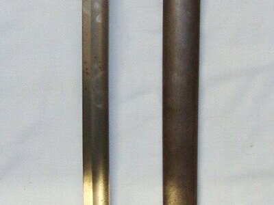 1886 Dated British WD 1885 Pattern Cavalry Troopers Sword Regiment Marked ’16 L’ To The 16th Lancers With 1889 Dated Mole Patent Scabbard Regiment Marked To The ‘OX Y’ Oxfordshire Yeomanry Cavalry. ED 3023 Sword