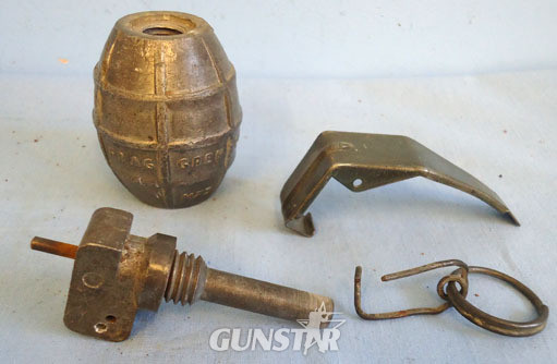  DEACTIVATED INERT. Belgian Mecar M73 Drill Dummy Fragmentation Hand Grenade. DEACTIVATED INERT. Belgian Mecar M73 Drill Dummy Fragmentation Hand Grenade.  Antique & Militaria