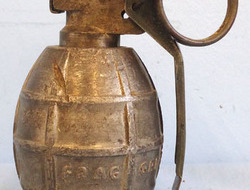 DEACTIVATED INERT. Belgian Mecar M73 Drill Dummy Fragmentation Hand Grenade. DEACTIVATED INERT. Belgian Mecar M73 Drill Dummy Fragmentation Hand Grenade.  Antique & Militaria