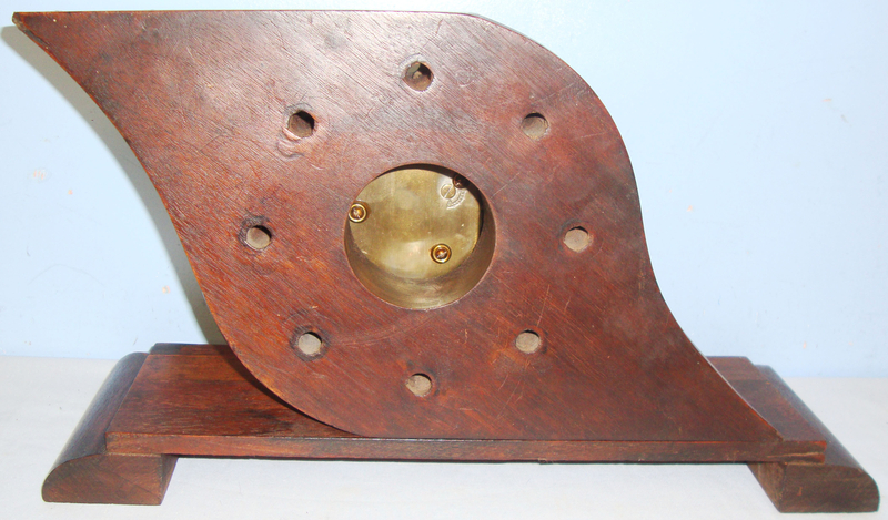  Original, WW1 Sopwith Pup British Fighter Aircraft Propeller Boss Converted To Officer\'s Mess/ Mantle Feature Piece with Brass Cased Front Wind Clock By Smiths London Mounted On original Propeller Wood Plinth. MISC 807. Original, WW1 Sopwith Pup British Fighter Aircraft Propeller Boss Converted To Officer\'s Mess/ Mantle Feature Piece with Brass Cased Front Wind Clock By Smiths London Mounted On original Propeller Wood Plinth. MISC 807. Other Accessory