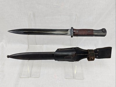 WW2 German K98 Rifle Bayonet, Scabbard And Frog Bayonet