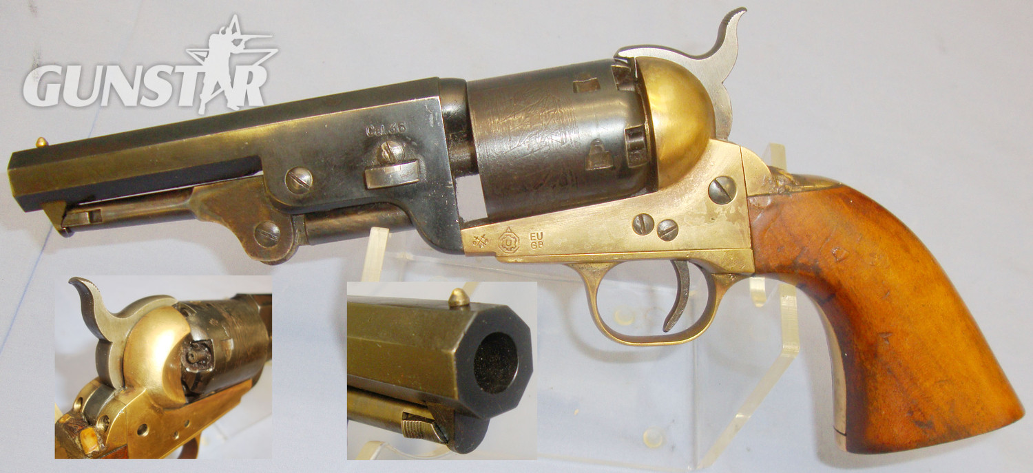 Uberti Italian Uberti Colt Navy 1851 six-round .36 Calibre Revolver. **UK/EU 2016 DEACTIVATION CERTIFICATED**D 5976 .36 Cal Muzzleloader Revolver in 