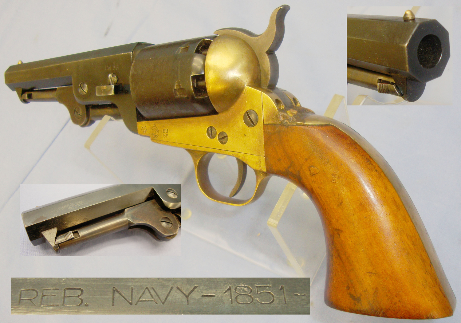 Uberti Italian Uberti Colt Navy 1851 six-round .36 Calibre Revolver. **UK/EU 2016 DEACTIVATION CERTIFICATED**D 5976 .36 Cal Muzzleloader Revolver