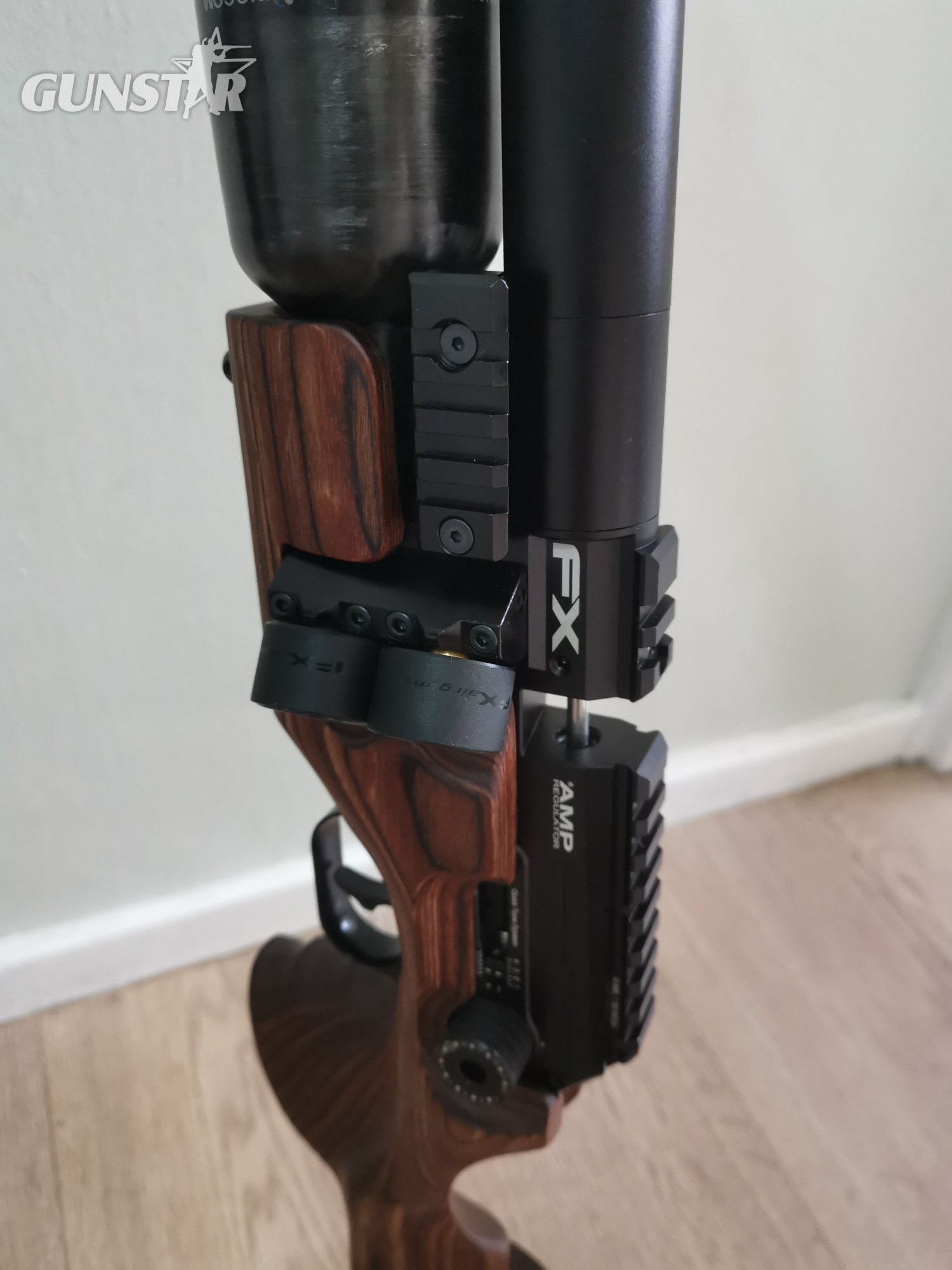{CATEGORY} - FX KING AIR RIFLE WITH GRS BROWN LAMINATE STOCK  FX KING .22
