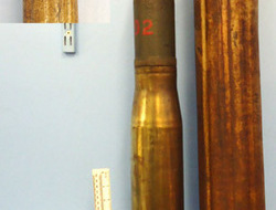 DEACTIVATED INERT. Unfired German WW2 1943 Dated 7.5cm (75 x 493R) APCBC/HE (Arm DEACTIVATED INERT. Unfired German WW2 1943 Dated 7.5cm (75 x 493R) APCBC/HE (Arm Antique & Militaria