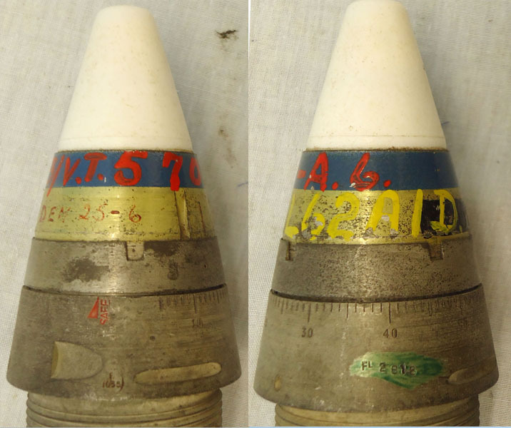 INERT DEACTIVATED. British L62A.I.D. Experimental Proximity Nose Fuse. - O 1725 INERT DEACTIVATED. British L62A.I.D. Experimental Proximity Nose Fuse. - O 1725  Other Ammunition
