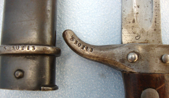  French Mannlicher Berthier M1892 2nd Pattern Artillery Carbine Bayonet And Match Bayonet