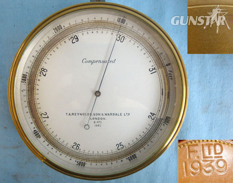 T.A. Reynolds, Son & Wardale Ltd, London Military Barometer / Altimeter By Reynolds, Son & Wardale London With Original W Other Accessory