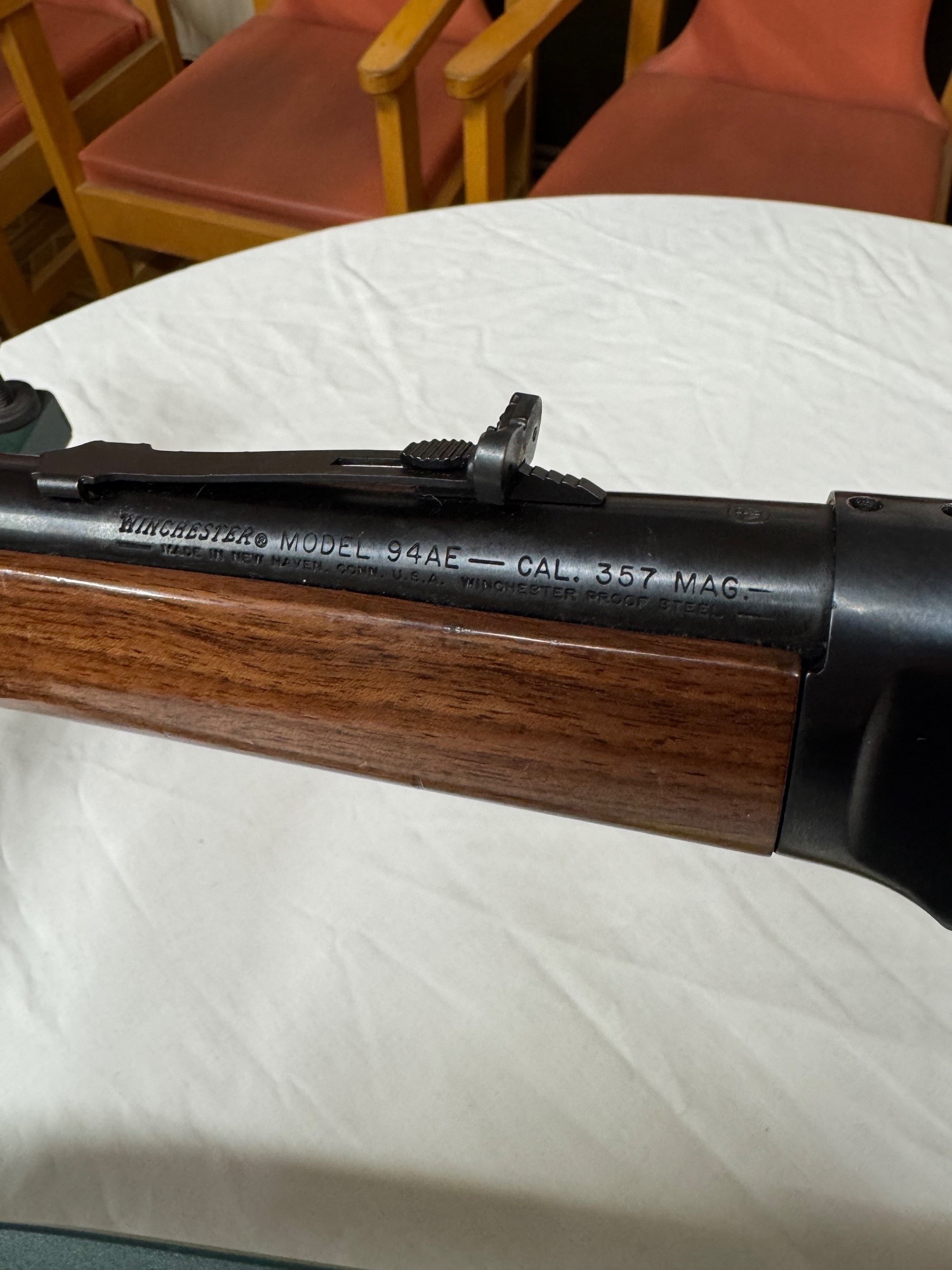 Winchester .357 Lever Action Rifle. Original Winchester 94ae Lever Action .357 Rifle 