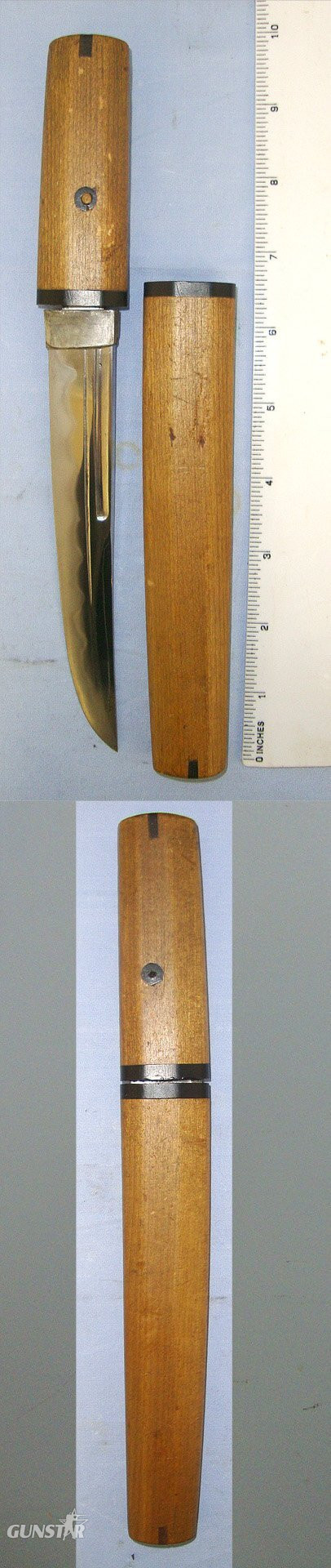 QUALITY**WW2 Japanese Kamikaze & Kaiten Pilot Officer’s Aikuchi Seppuku / Suicide Dirk With Scabbard. Sn 23505 Knive in 
