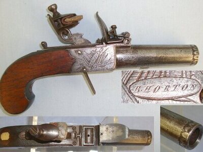 R. Horton With Folding Trigger & Turn Off Barrel. Sn 16380 20 Bore/gauge Muzzleloader