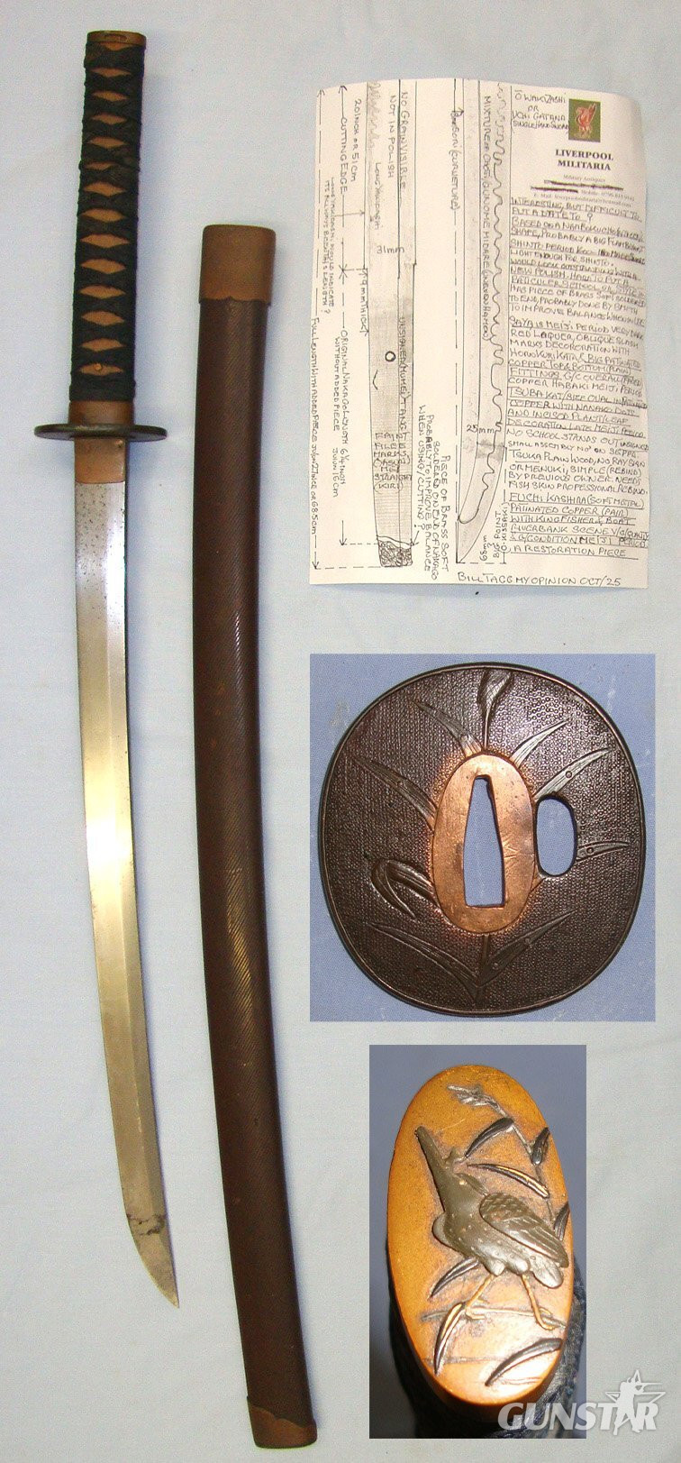1600-1800 SHINTO PERIOD BLADE MODELLED ON ANCIENT 14TH CENTURY STYLE** RESTORATION PIECE**Japanese O Wakizashi / Uchi Gatana Single Handed Sword, Scabbard & Expert Assessment. ED 3017 Sword in 