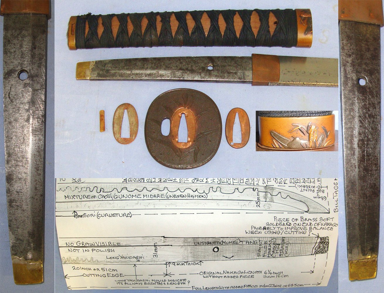 1600-1800 SHINTO PERIOD BLADE MODELLED ON ANCIENT 14TH CENTURY STYLE** RESTORATION PIECE**Japanese O Wakizashi / Uchi Gatana Single Handed Sword, Scabbard & Expert Assessment. ED 3017 Sword