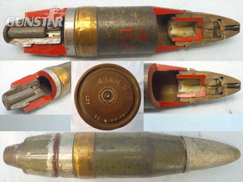 INERT DEACTIVATED. Unfired WW2 1943 American 40mm M25 Bofors (40 x 311R) Mark II INERT DEACTIVATED. Unfired WW2 1943 American 40mm M25 Bofors (40 x 311R) Mark II Antique & Militaria