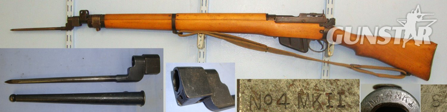  Lee Enfield With Sling, No.4 MK II Pig Sticker Bayonet & No.4 MK 1 Scabbard. D 5999 Bolt Action None Rifle