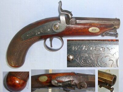 W. & J. Rigby Octagonal Barrel & Captive Steel Ram Rod. Sn 22676 .45 Muzzleloader